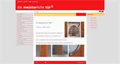 Desktop Screenshot of meisterliche-tuer.de