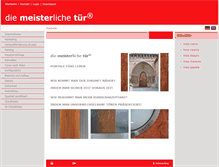 Tablet Screenshot of meisterliche-tuer.de